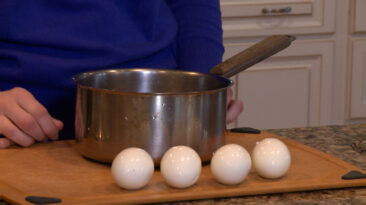 peeled hard-boiled eggs