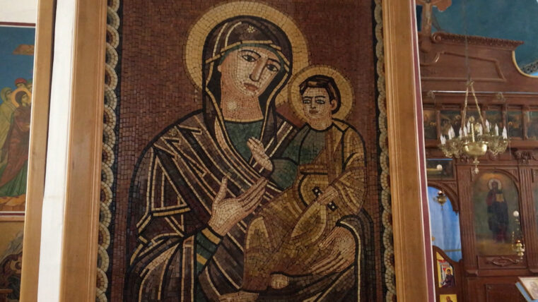 A religious mosaic in Jordan