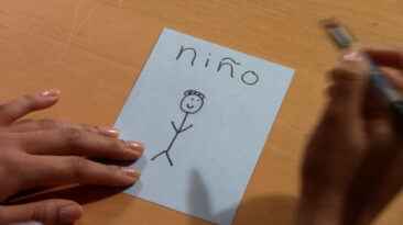 A drawing of a Niño