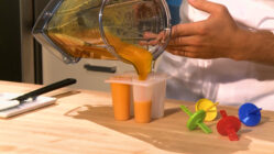 Mango Carrot Orange Ice pops