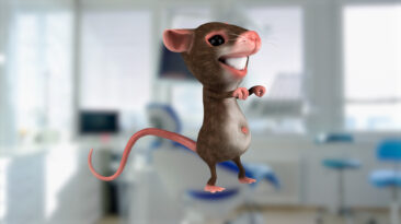 A mouse at the dentist