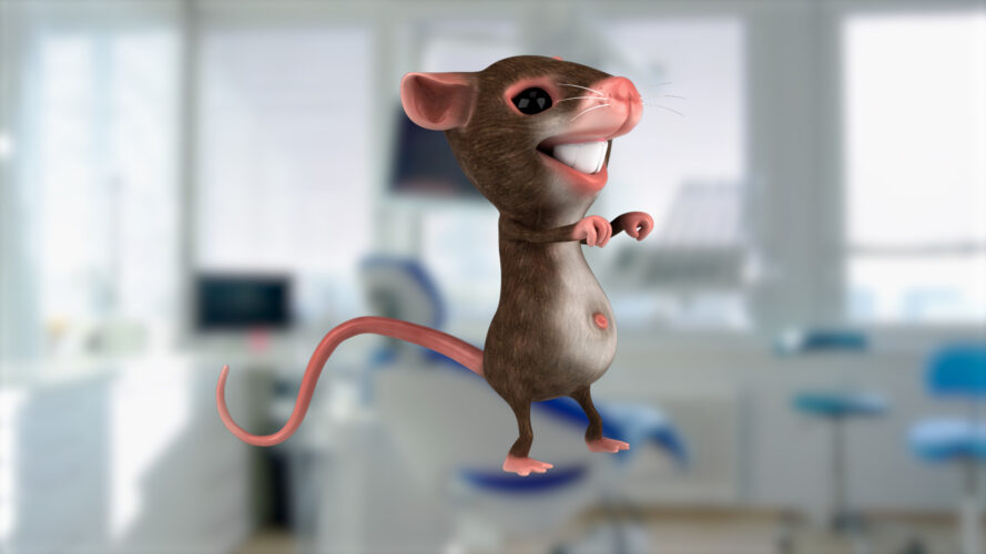 A mouse at the dentist