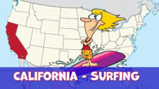 Surfer in California