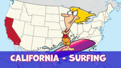 Surfer in California