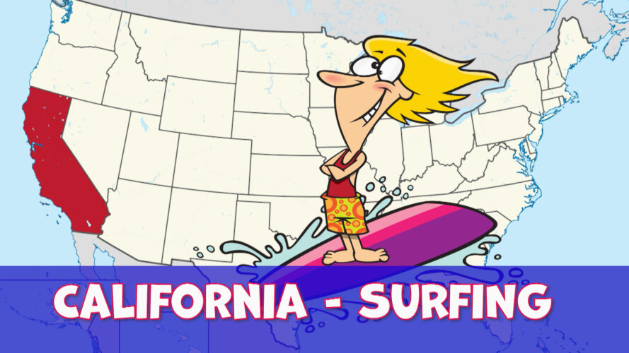Surfer in California