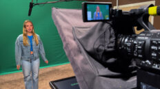 Breleigh in green screen