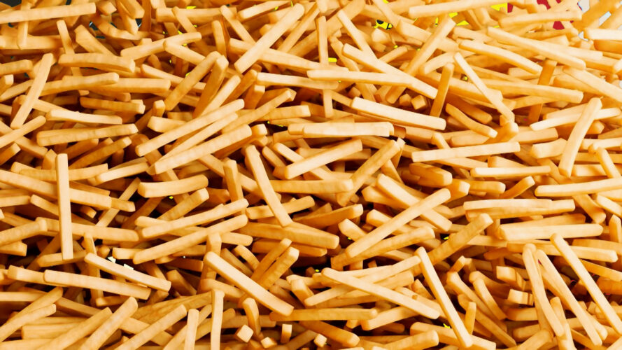a LOT of French fries!