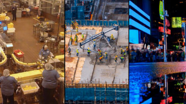 Skilled workers montage