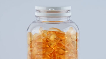 A jar of supplements