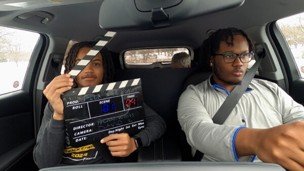 Behind the scenes at a driving PSA shoot