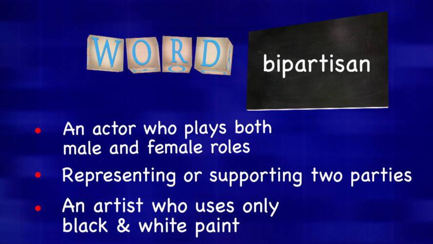 Vocabulary words & meanings