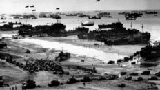 Beach of Normandy during WWII